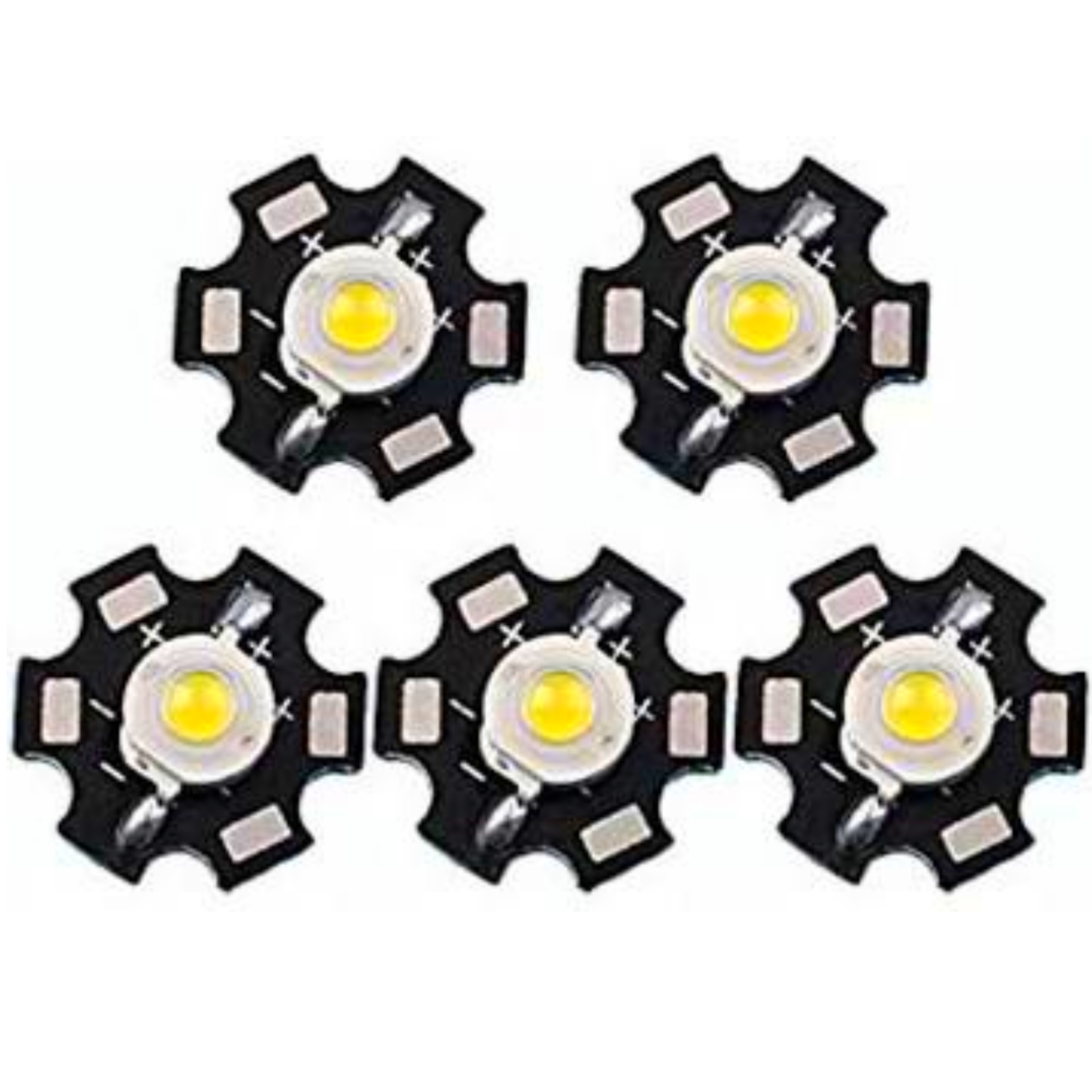 20MM BLACK PCB PLATE WHITE 3 WATT 3.7V ULTRA BRIGHT WHITE COLOR 3W LED SMD CHIP 3V 3.7V