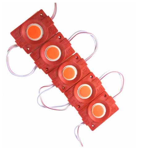 12 Volt DC RED Color Coin Led Light Pack of 5