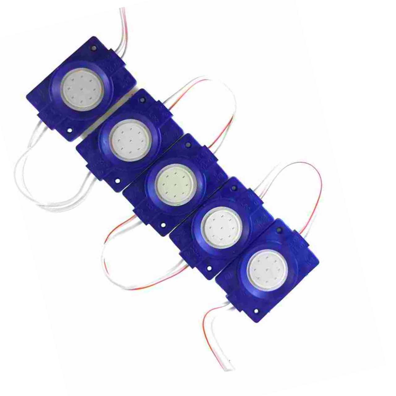 12 Volt DC BLUE Color Coin Led Light( Pack of 5)