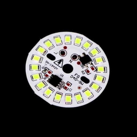 Green Colour 9 Watt  AC DOB Led Circular PCB for Led Bulbs