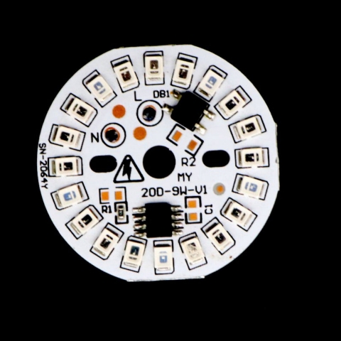 Blue Colour 9 Watt AC DOB Led Circular PCB for Led Bulbs 