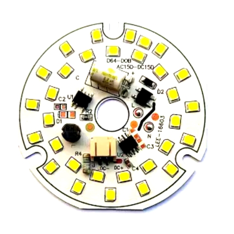 9 Watt AC DC LED Bulb MCPCB DOB Raw Material WHITE Lights