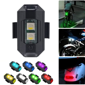 Strobe warning Accessories Lights 7 Colors Exterior Lights Kit For helmet Motorbike, Drone, Bicycle USB Rechargeable Battery